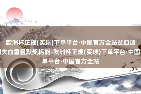 欧洲杯正规(买球)下单平台·中国官方全站贫血加重：经期失血重叠默契耗能-欧洲杯正规(买球)下单平台·中国官方全站